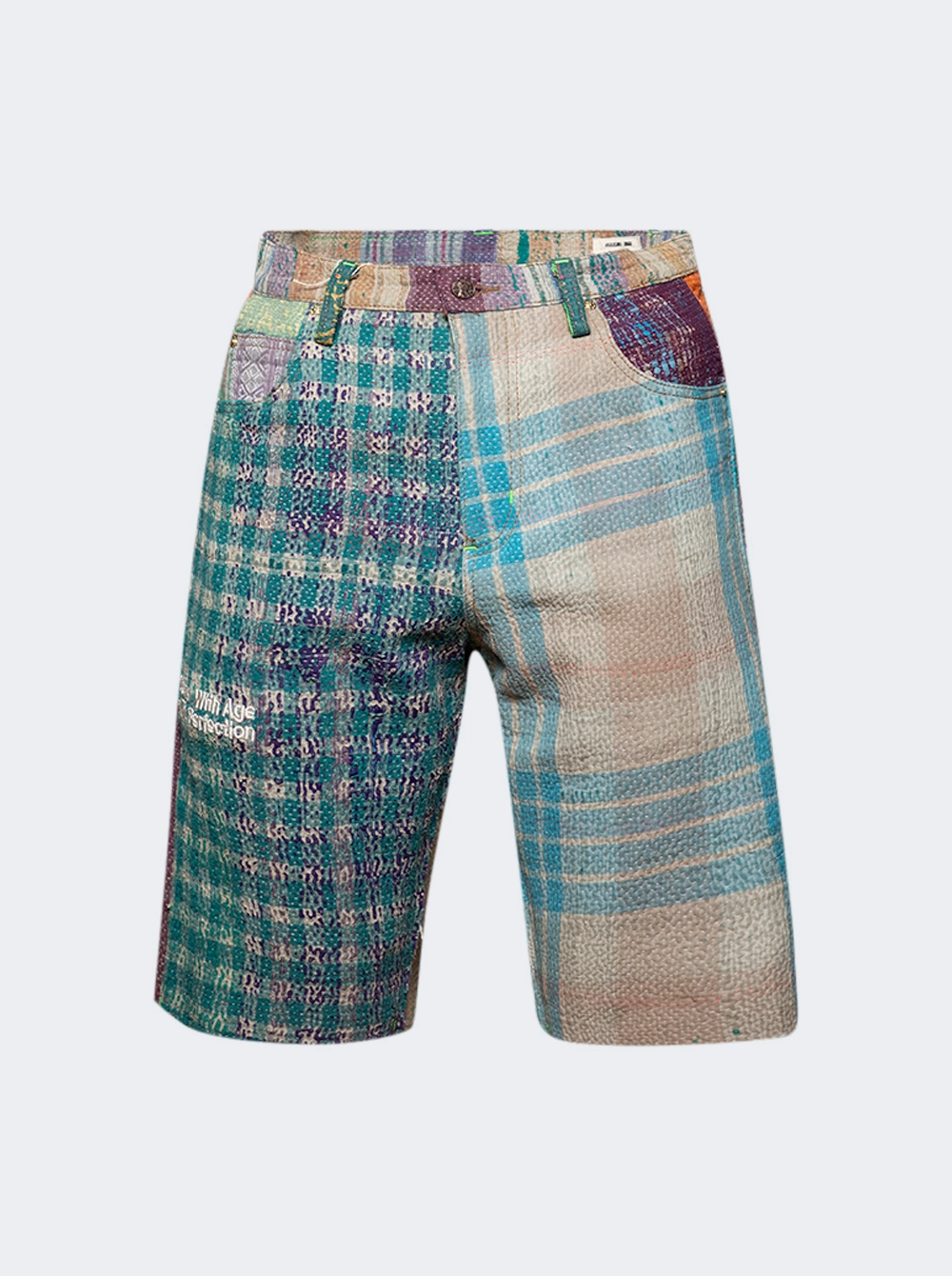 Better with age Isaac kantha hand quilted shorts Better with age Isaac kantha hand quilted shorts