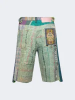 Better with age Isaac kantha hand quilted shorts