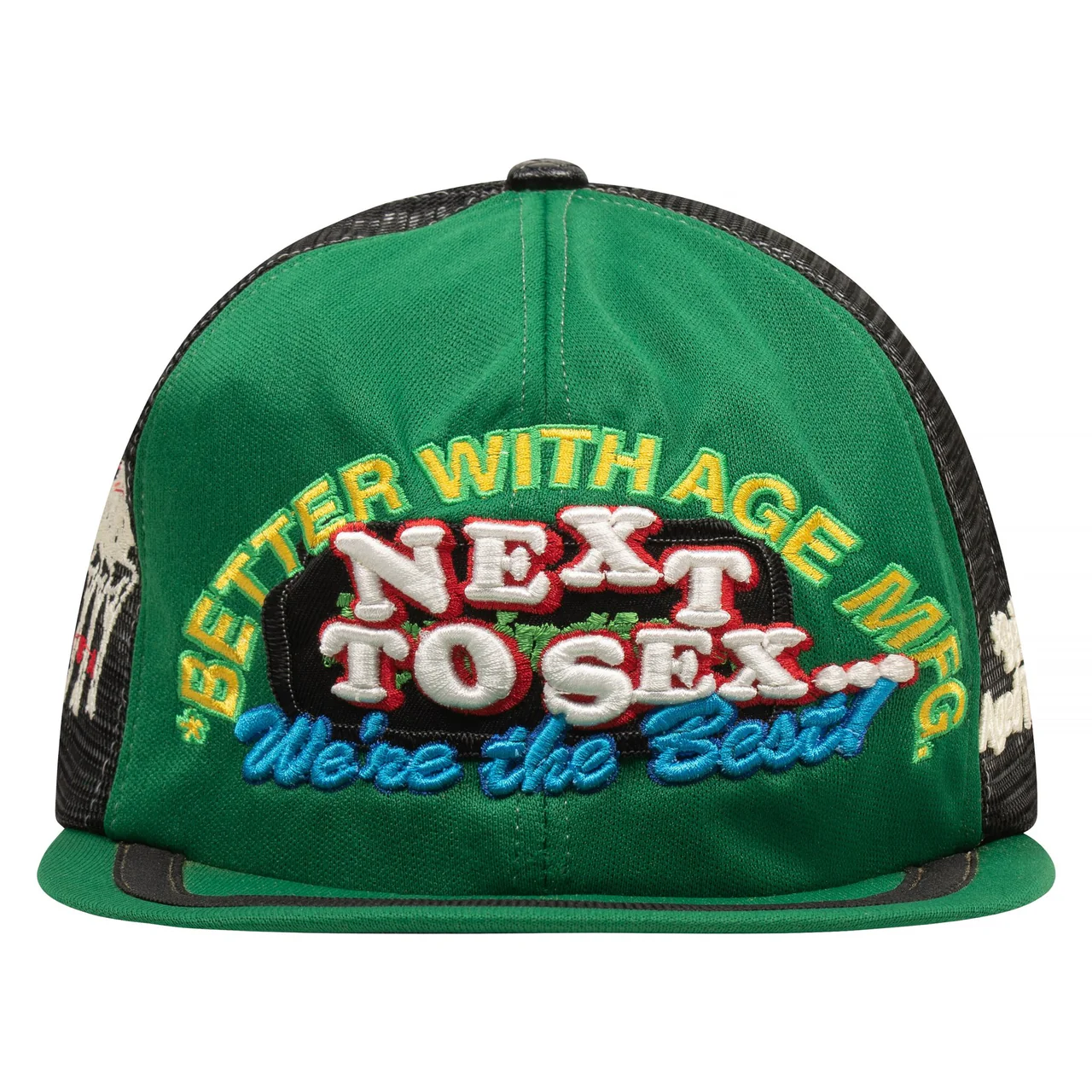 Better with age next to sex hats green Better with age next to sex hats green