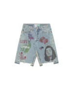 BETTER WITH AGE HARRISON TRIPLE-WIDE DENIM SHORTS