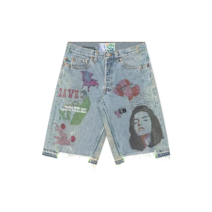 BETTER WITH AGE HARRISON TRIPLE-WIDE DENIM SHORTS